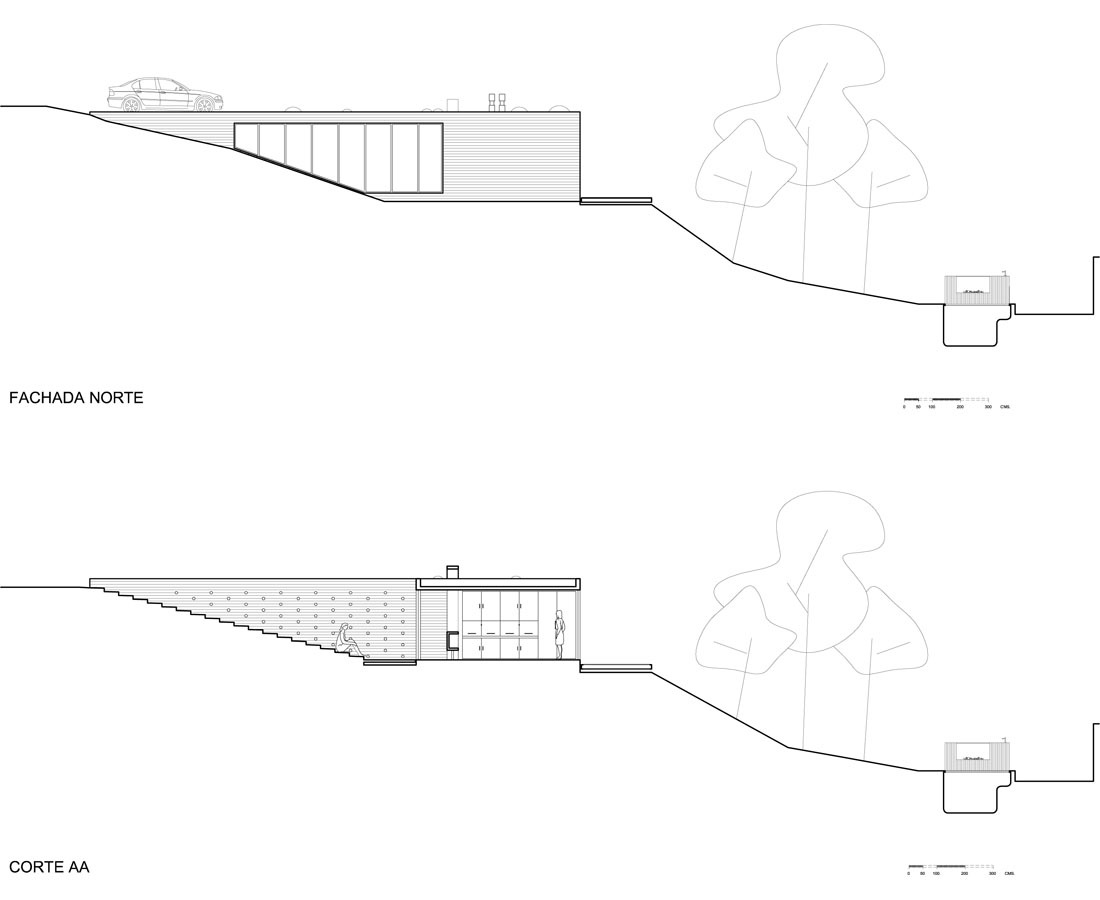 sloped to fit 14 homes that embrace the hill as a catalyst for their design - 25058